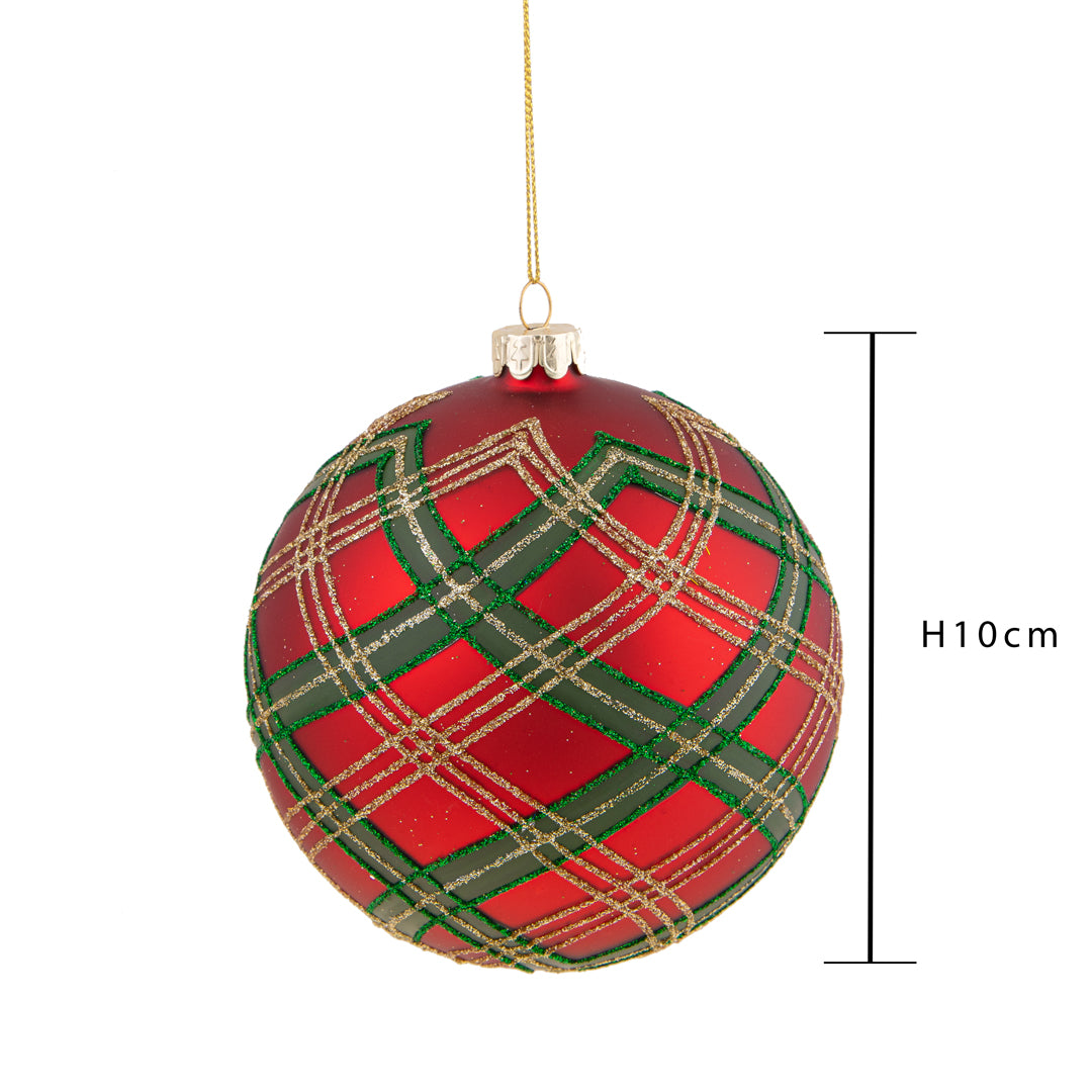 Pezzi 4 • Sfera scottish • H 10 cm