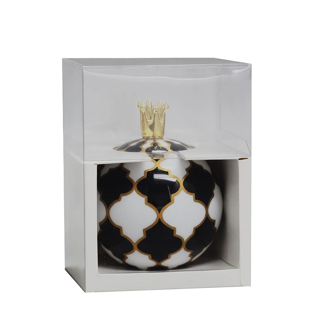 Sfera con top corona • H 12,3 cm