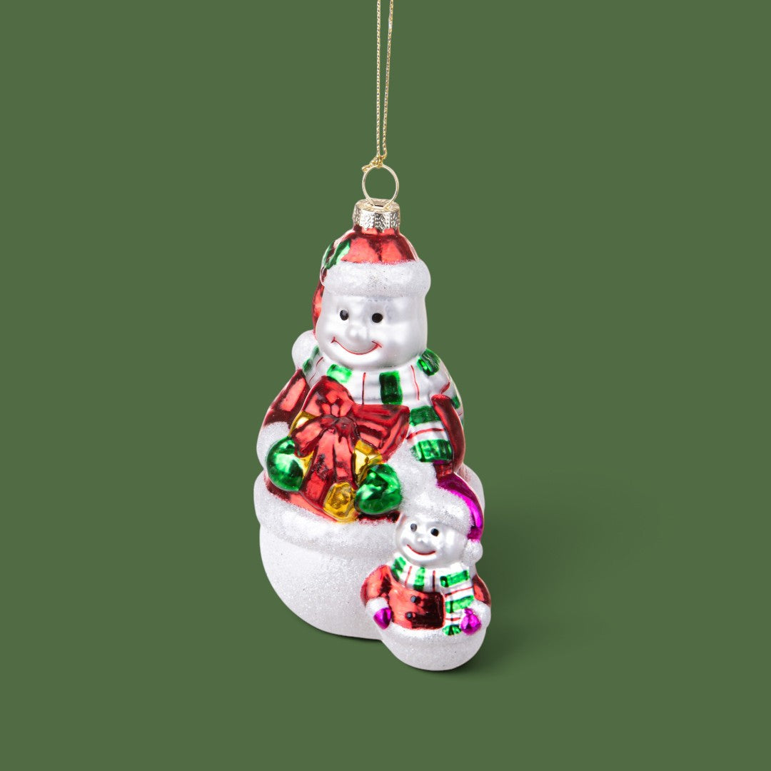 Pezzi 4 • Pupazzo neve • H 13 cm