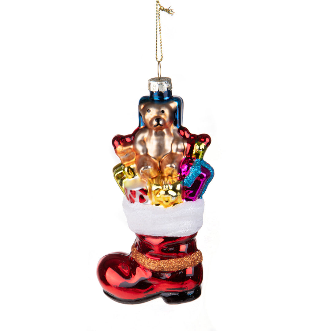 6 Pezzi • Stivale Babbo Natale • 12 cm