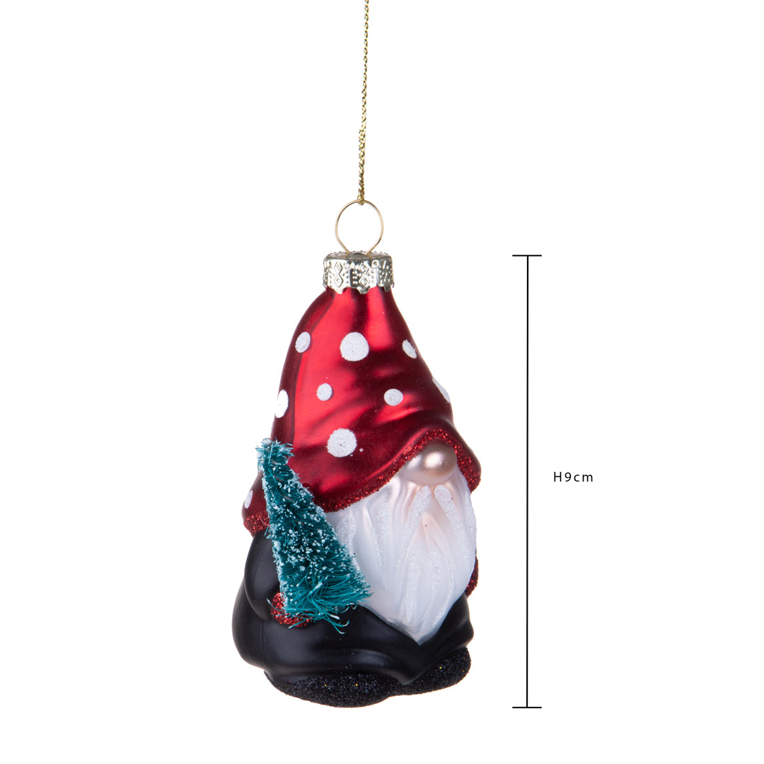 6 Pezzi • Elfo Natale con Albero • 9 cm