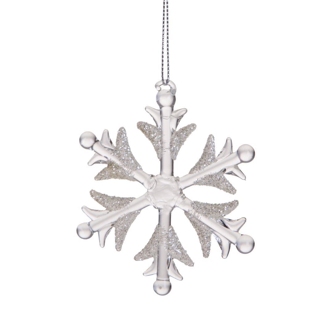 Pezzi 3 • Fiocco di neve • H 9 cm