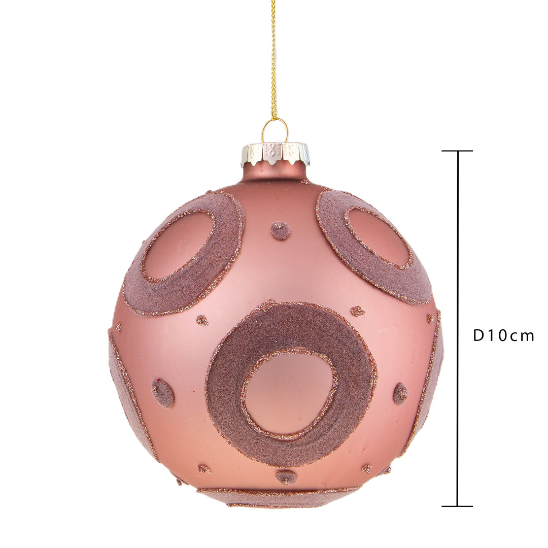 Pezzi 4 • Sfera con cerchi • H 10 cm