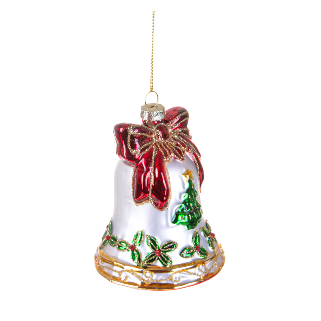 Pezzi 4 • Campana con fiocco daApp. • H 11,5 cm