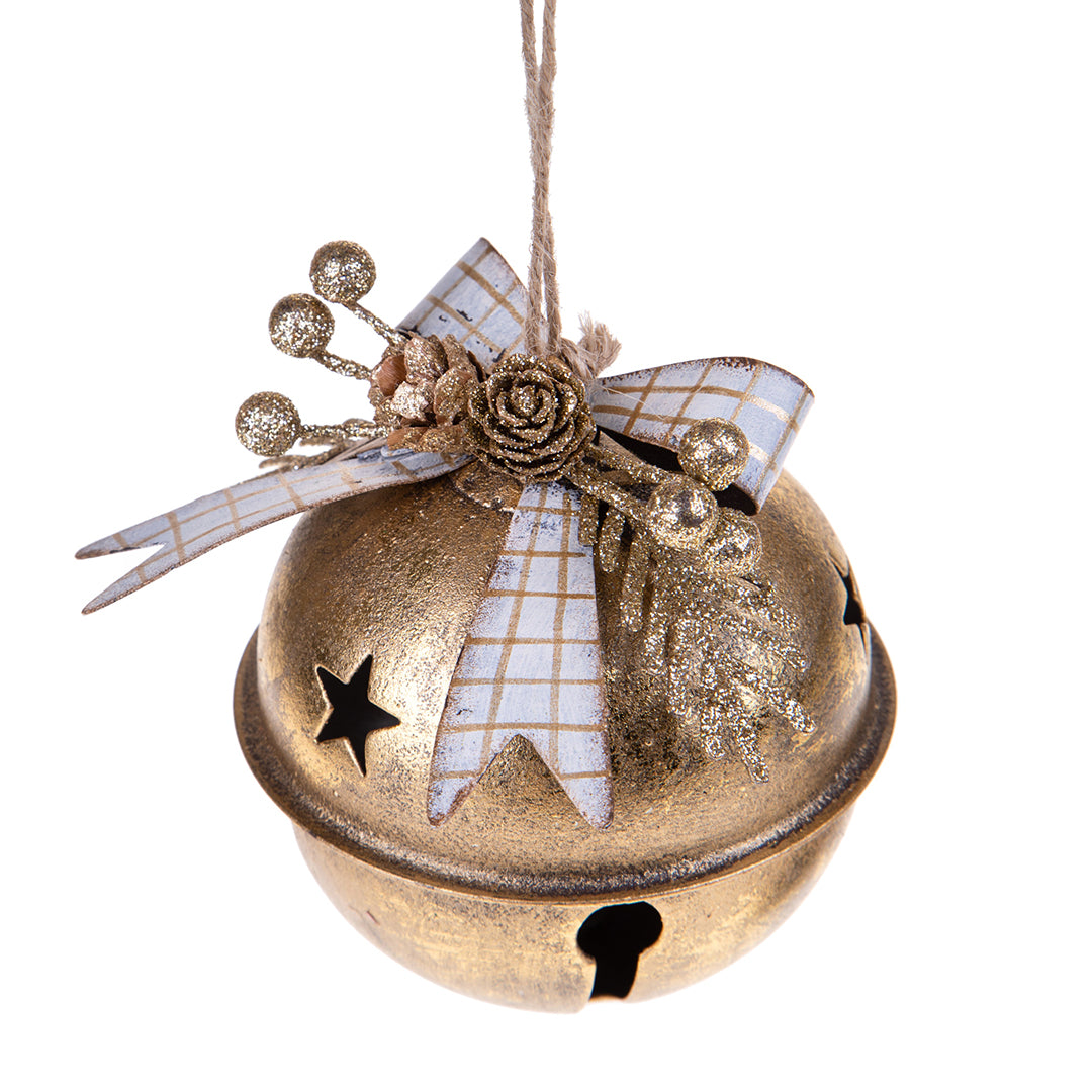 2 Pezzi • Campanaccio con fiocco • 10 cm