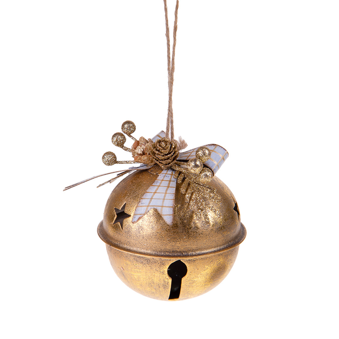 2 Pezzi • Campanaccio con fiocco • 10 cm