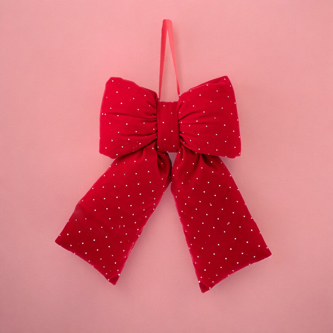 Pezzi 3 • Fiocco con diamanti • H 7 cm