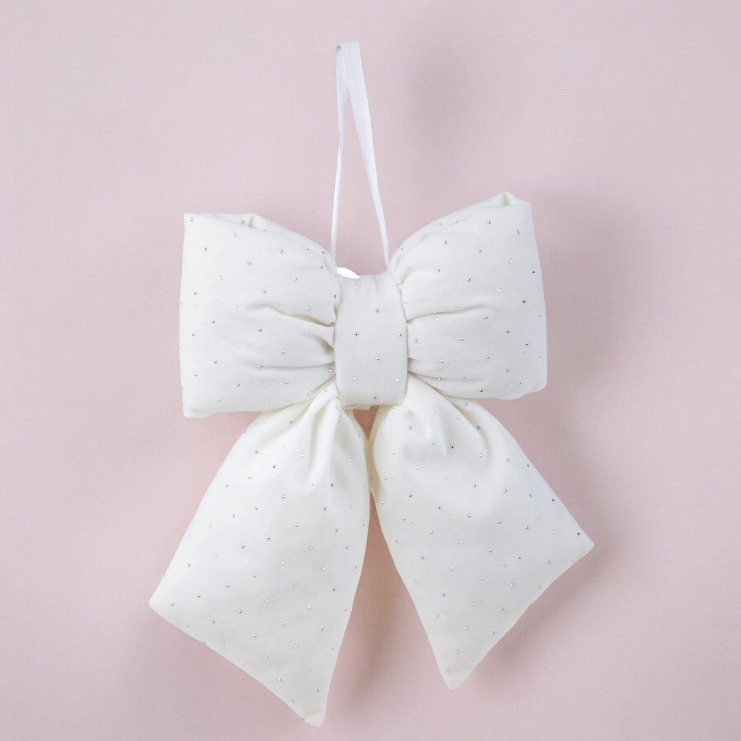 Pezzi 3 • Fiocco con diamanti • H 7 cm