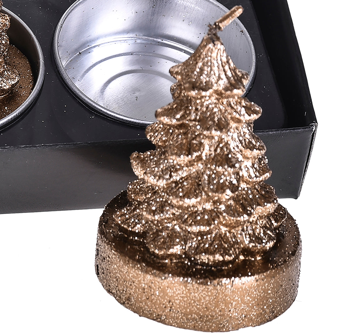 2 Pezzi • Porta tealight Albero Natale 6 Pz • 5,5 cm