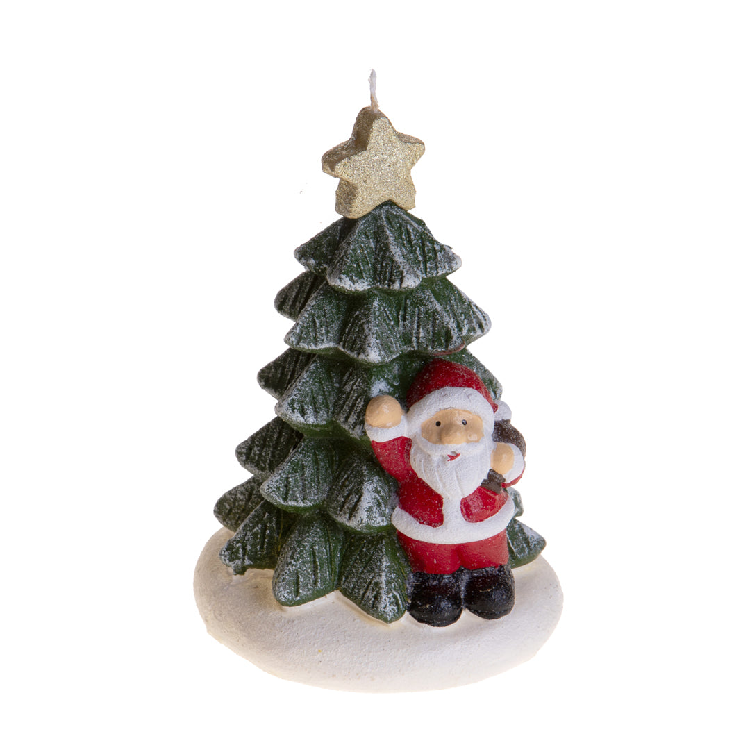 Candela babbo natale • H 12,5 cm