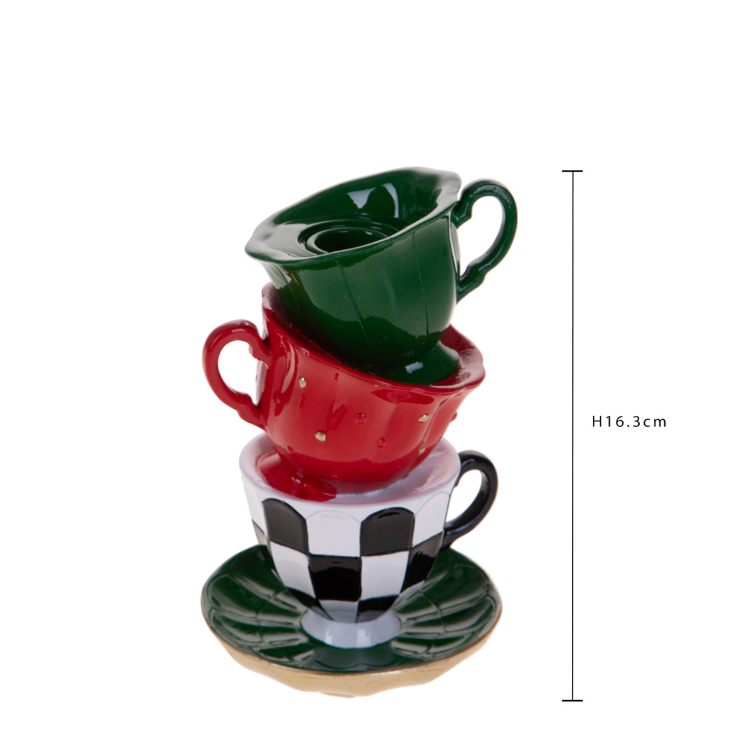 Porta candelax1 tazze diAlice • H 16,3 cm