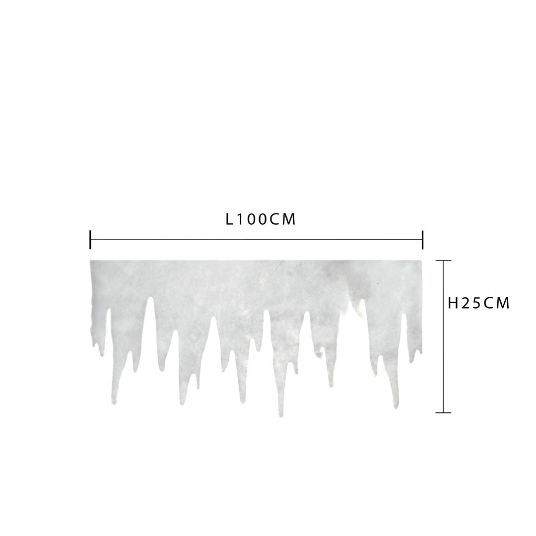 6 Pezzi • Festone Ghiaccio • 25 cm