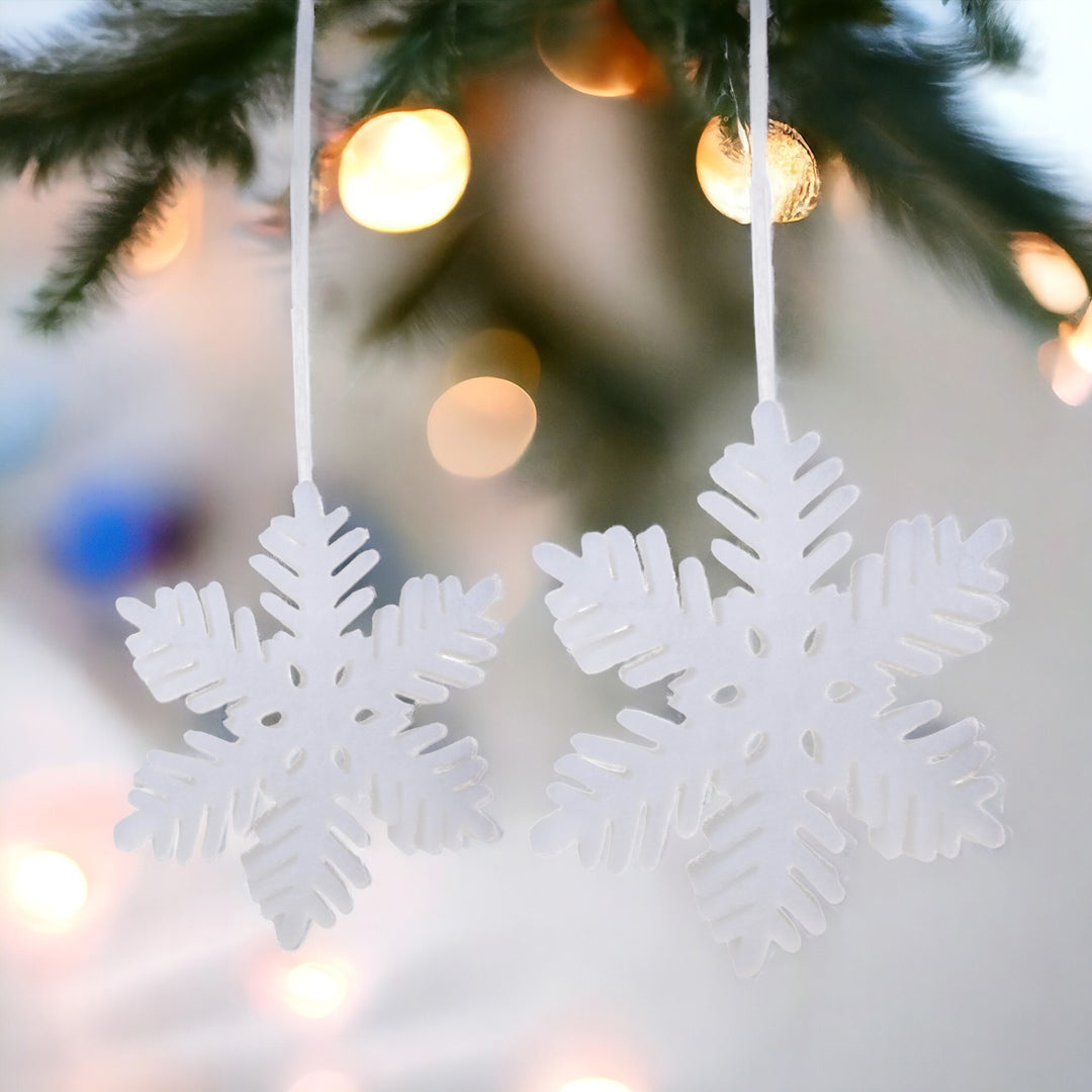 4 Pezzi • Set di 2 Fiocchi Neve • 2 cm