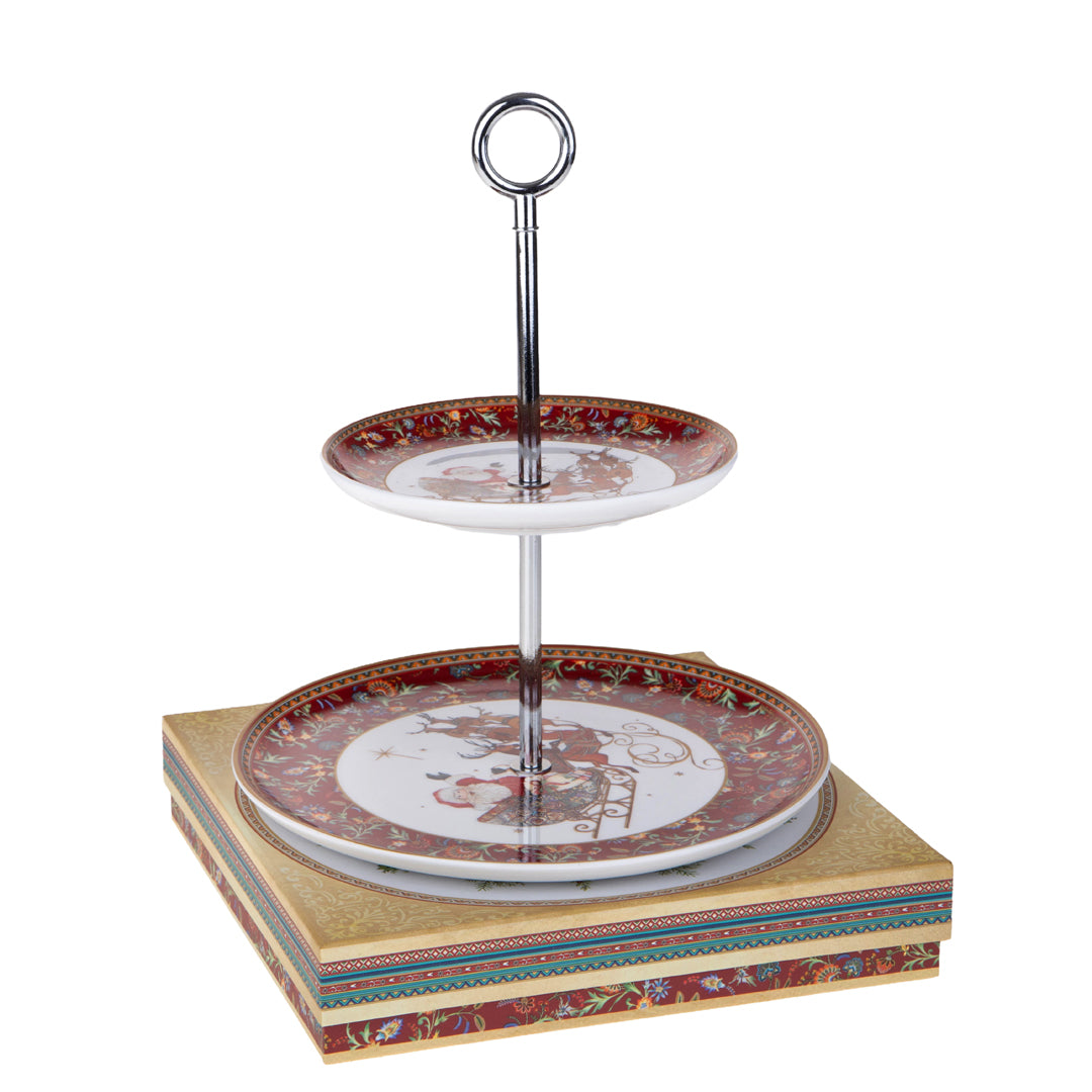 Alzata con b.natale • H 48 cm