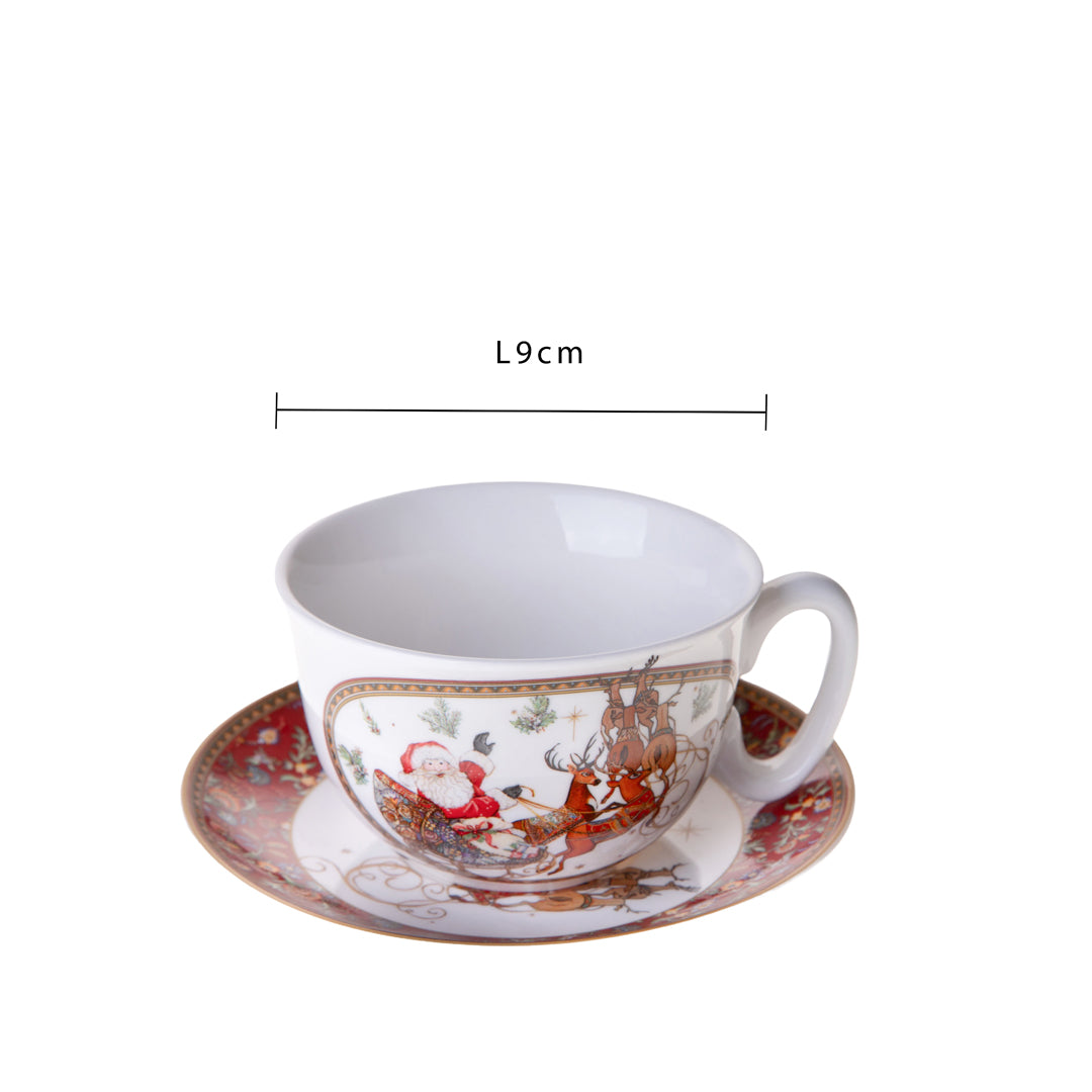 Tazza con piatto con b.nat. con gift box • H 16,2 cm