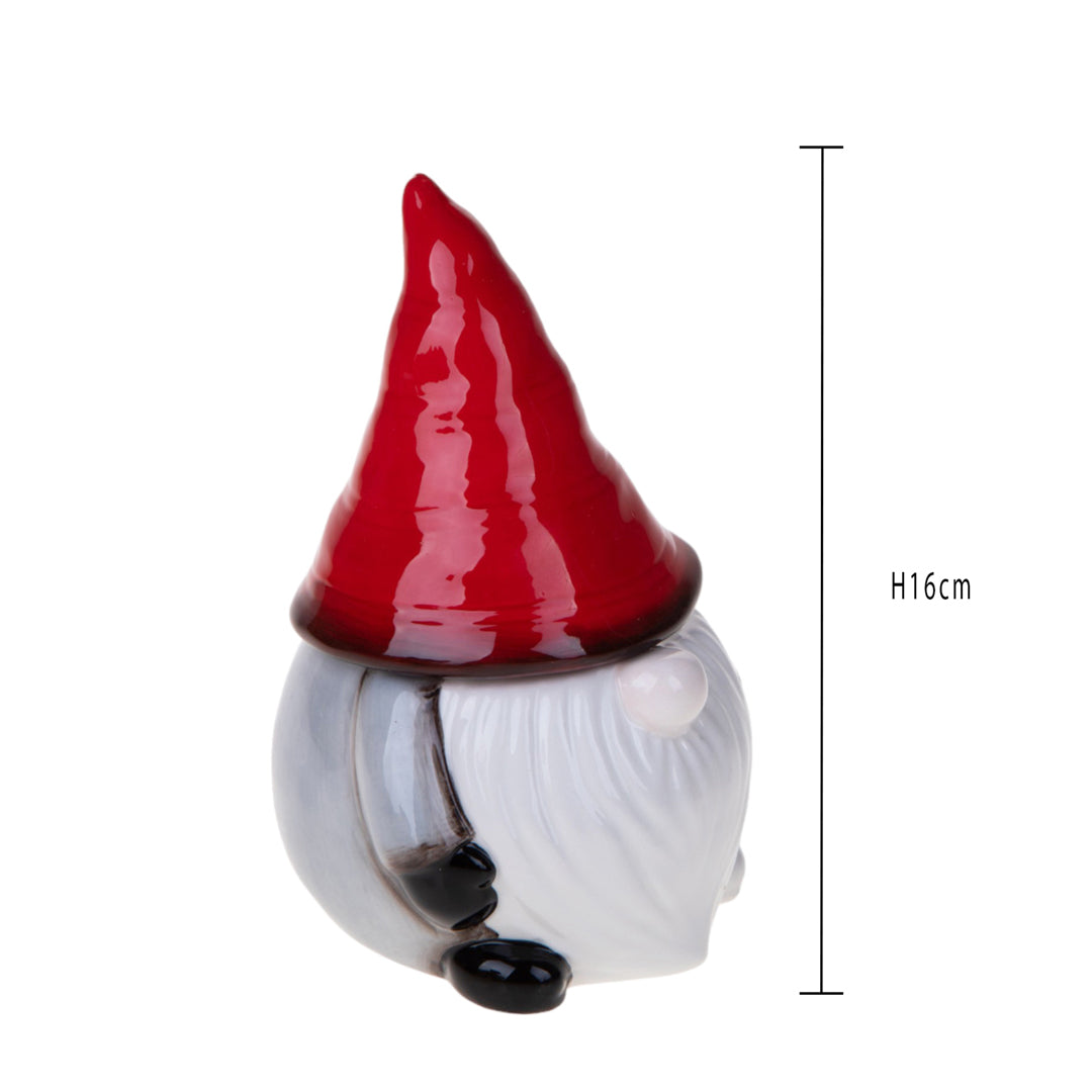 2 Pezzi • Babbo Natale Contenitore • 16 cm