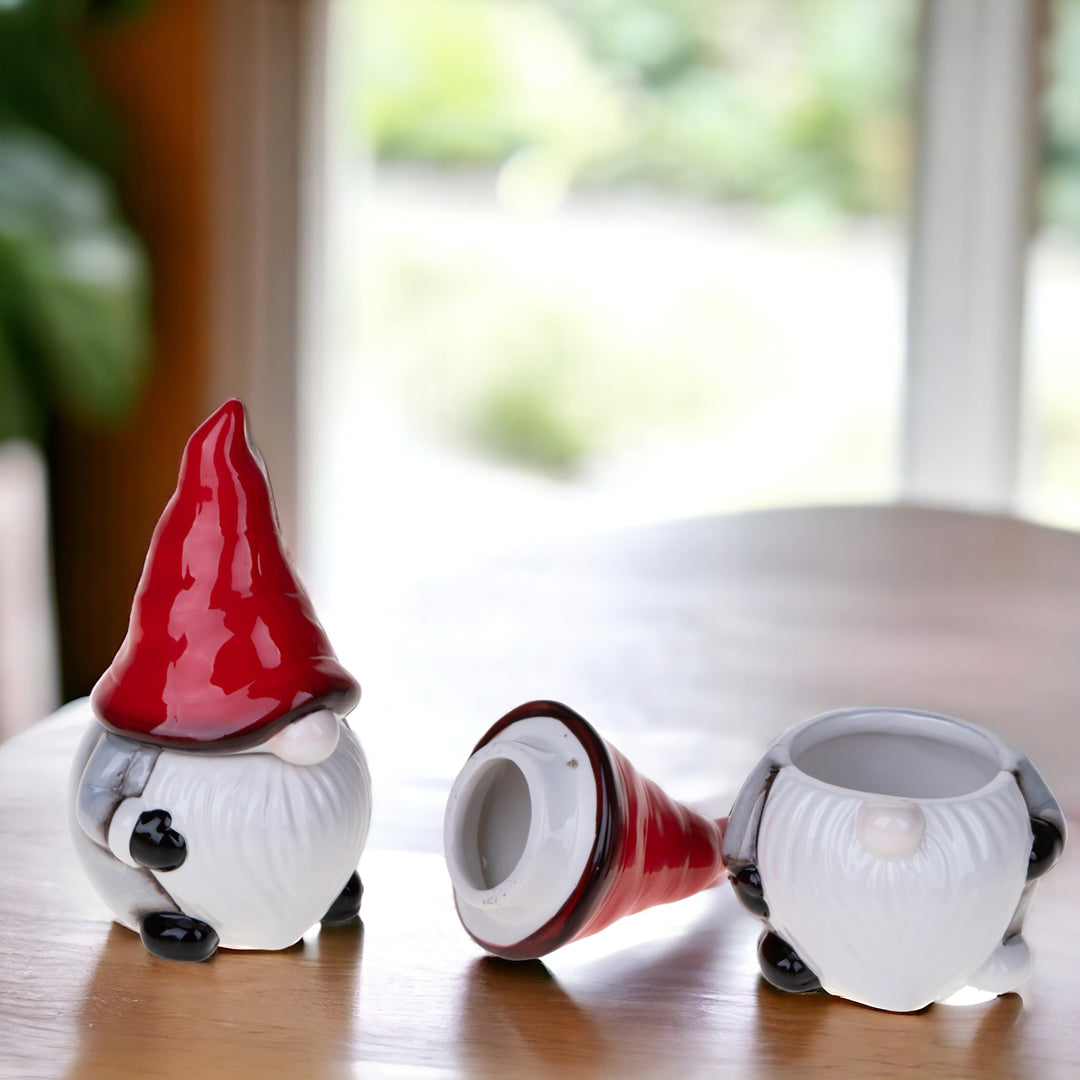 2 Pezzi • Babbo Natale Contenitore • 16 cm