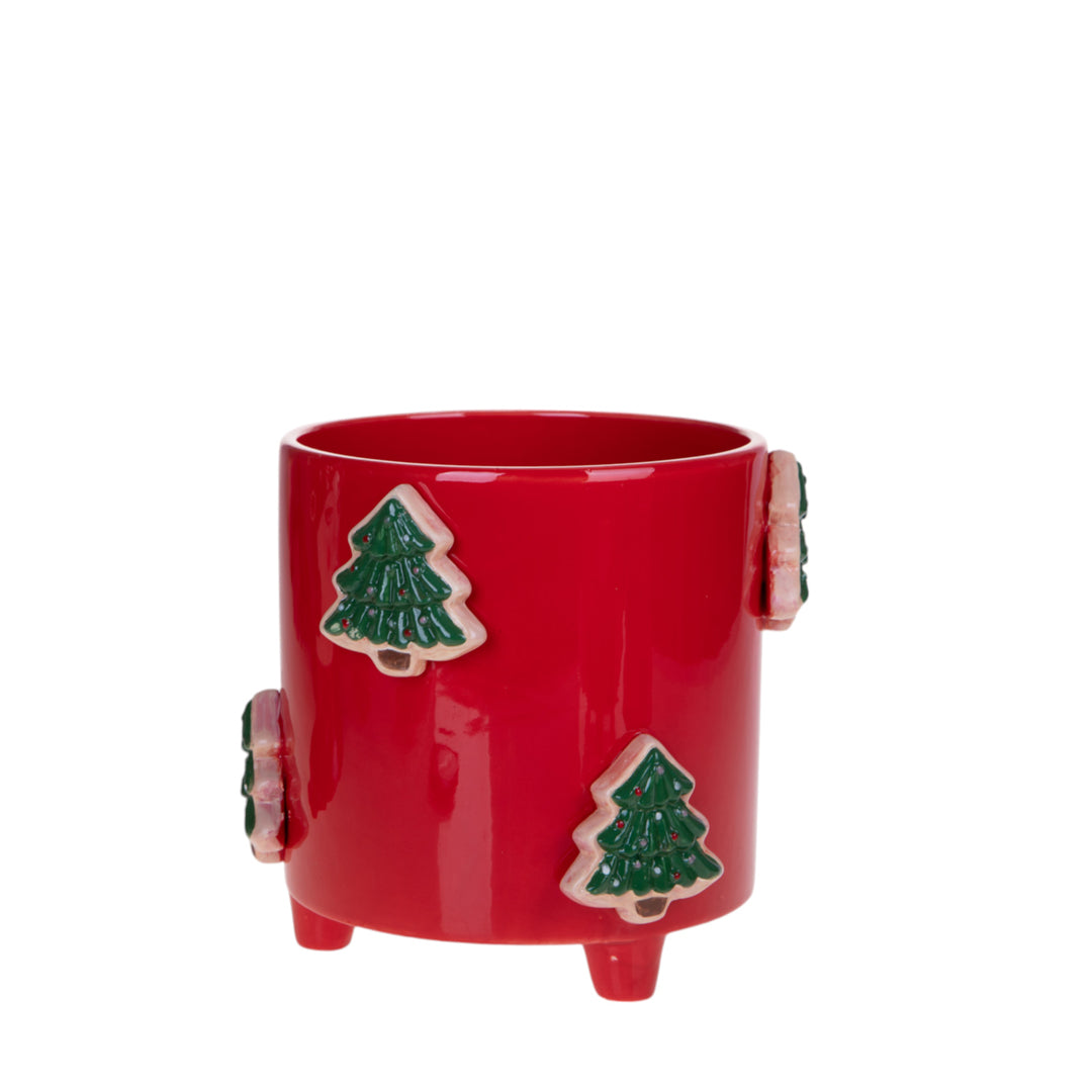 Cachepot con Albero Natale • 18,8 cm