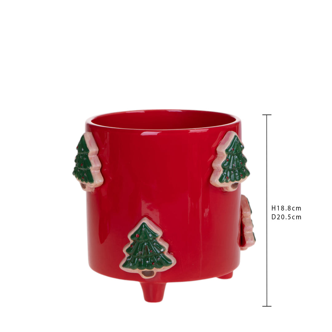 Cachepot con Albero Natale • 18,8 cm