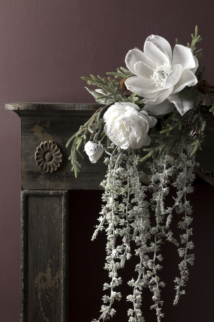 Pezzi 12 • Peonia con neve • H 71 cm