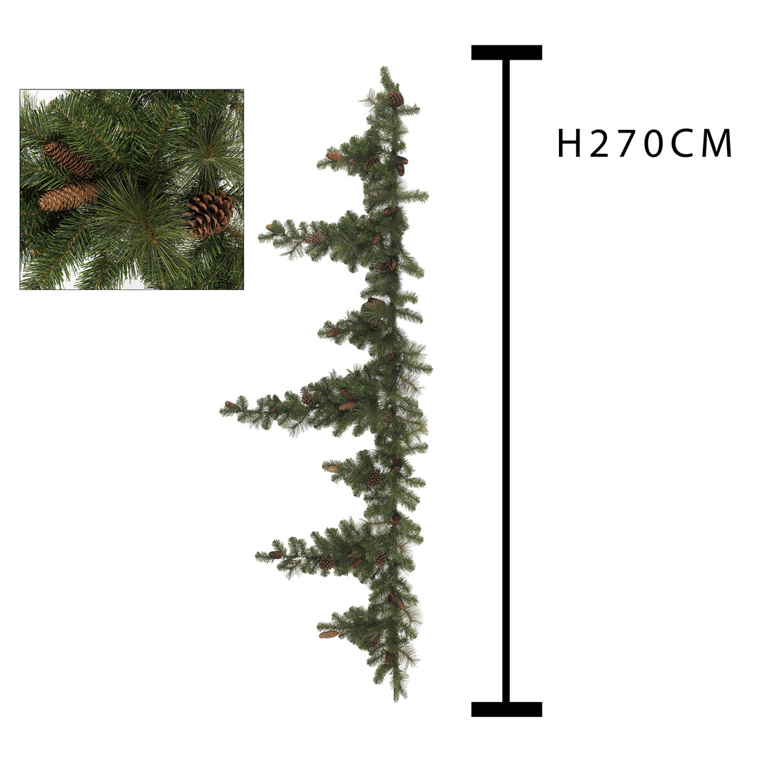 Ghirlanda con pine/drop 333t • H 75 cm