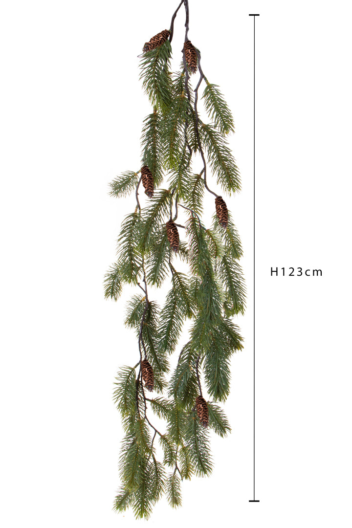 Fda esterno oneAbete con glitter • H 19 cm