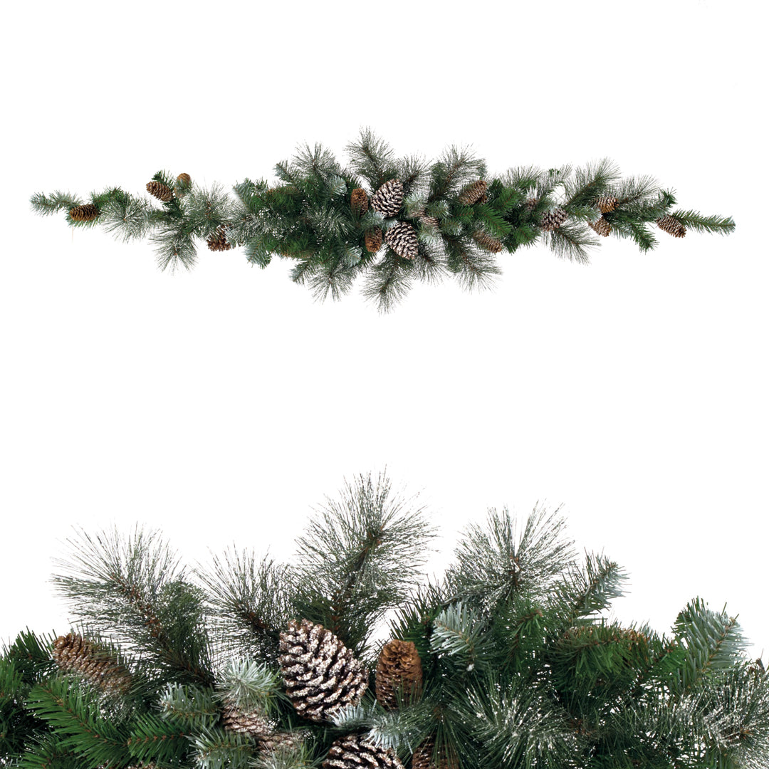 Sopra Porta Inn.con Pigne 120 Rami • 40 cm