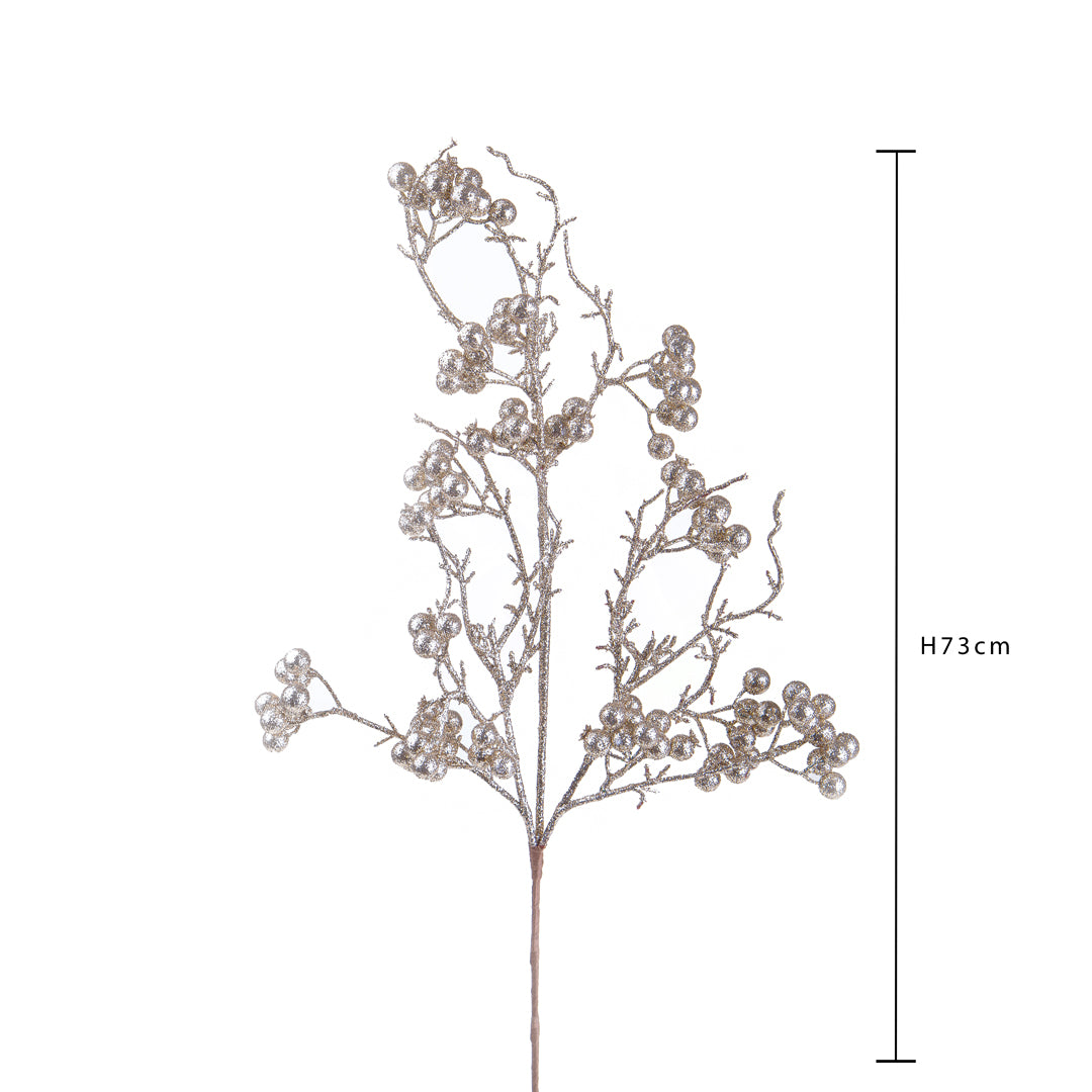 Pezzi 12 • Ramo rosa selvatica • H 73 cm