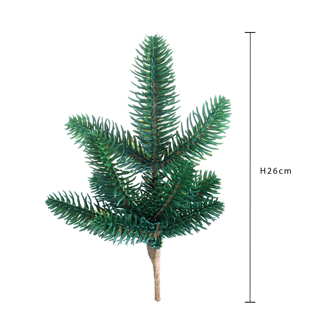 24 Pezzi • Ramo abete normandiana • 26 cm