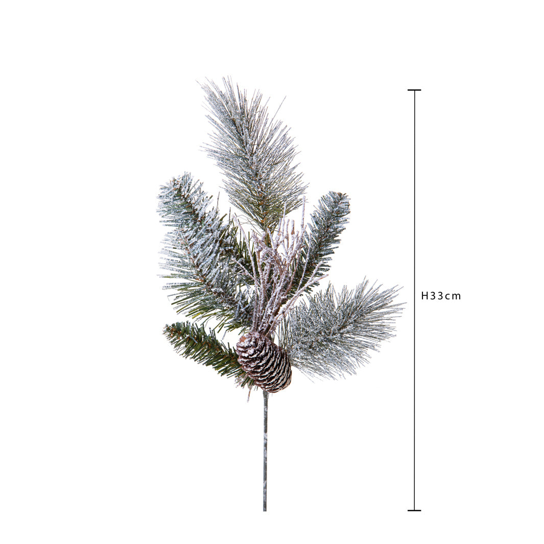 Pezzi 24 • Pino con neve t. • H 33 cm