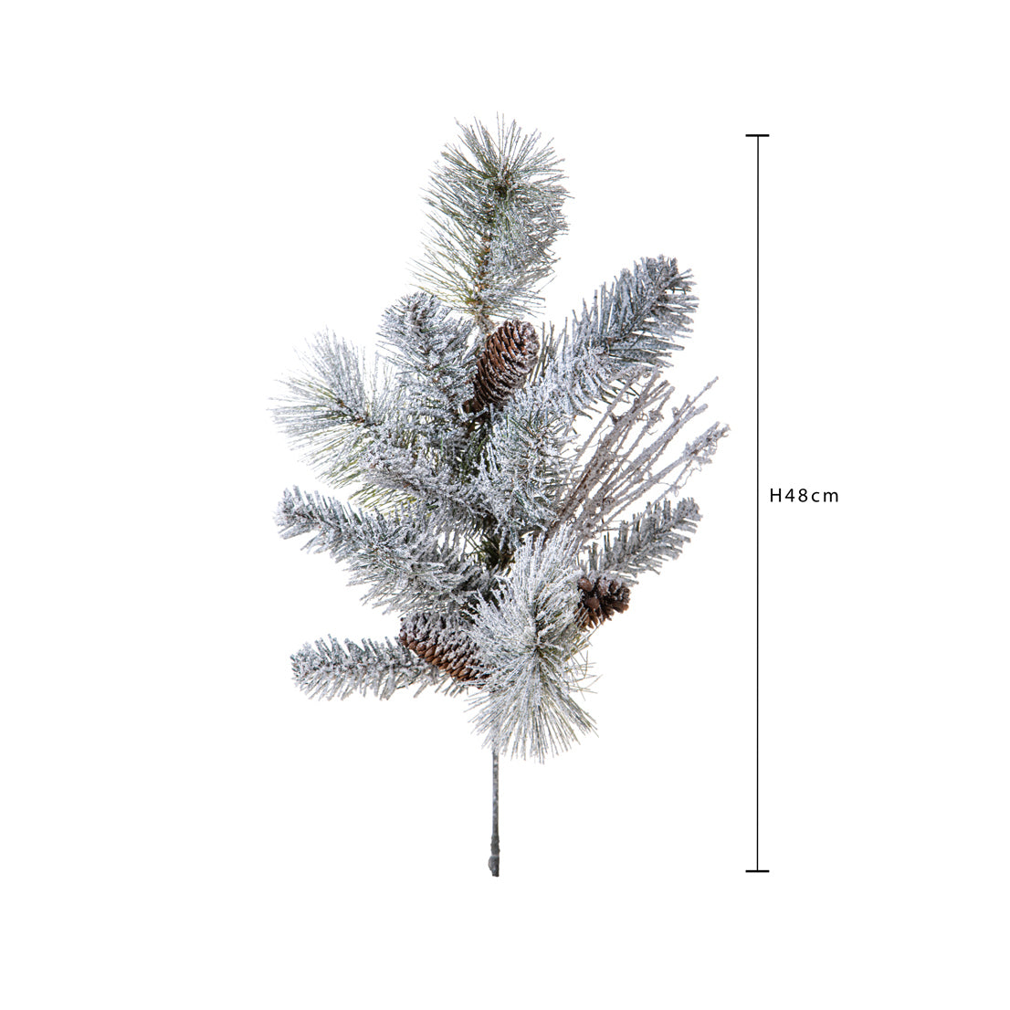 Pezzi 12 • Pino con neve t. • H 48 cm