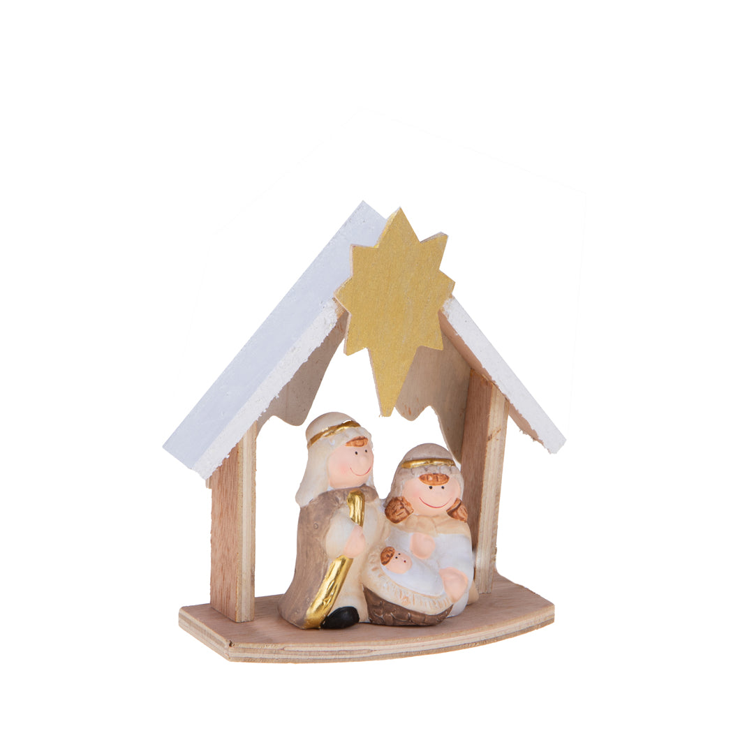 4 Pezzi • Nativita' con Gift Box • 20 cm