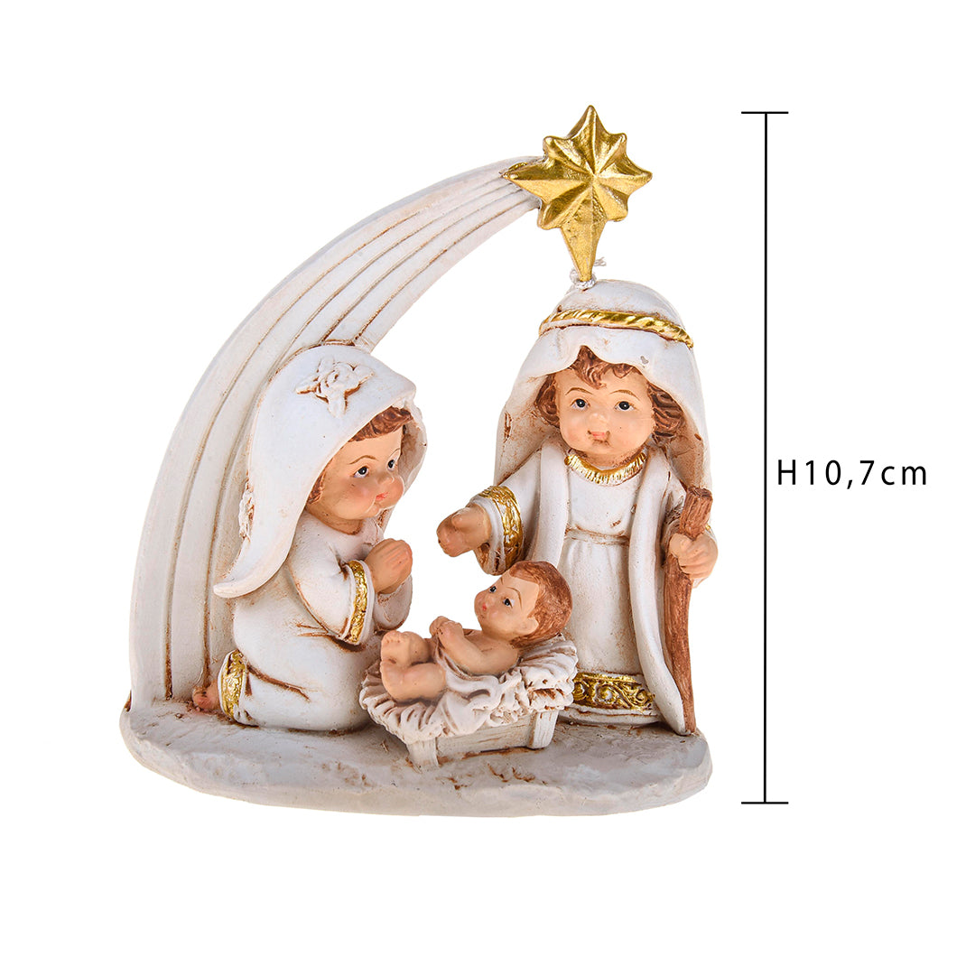 2 Pezzi • Natività con cometa • 10,7 cm