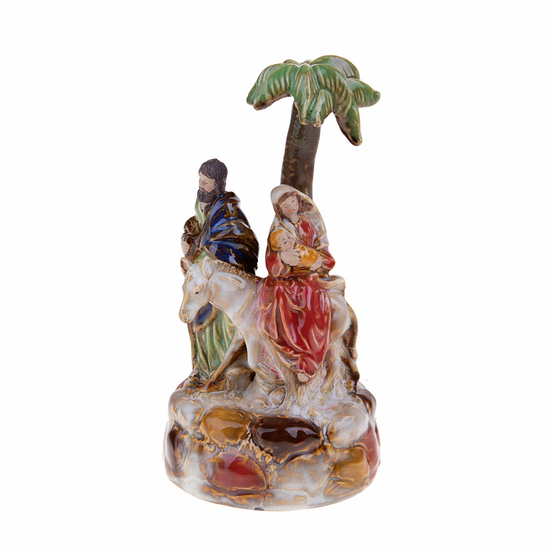 Natività carillon con asinello • 23 cm