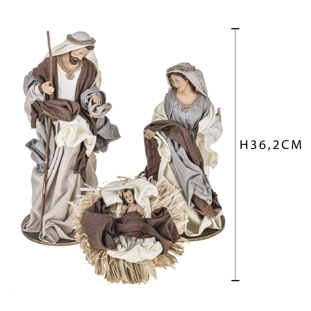 Natività 3 pz • H 36,2 cm