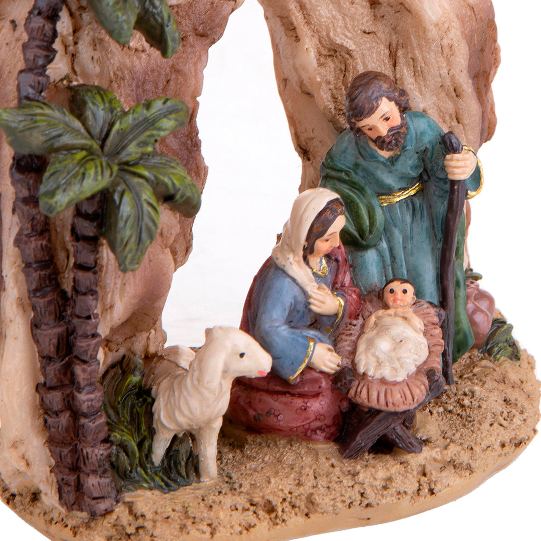 2 Pezzi • Natività in grotta • 10,4 cm