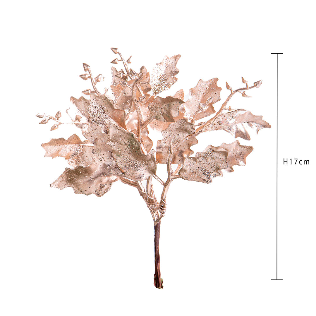 12 Pezzi • Pick con foglie di agrifoglio • 17 cm