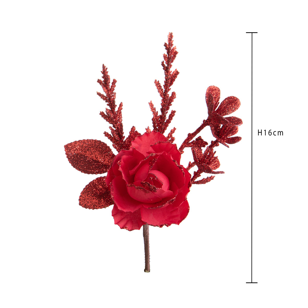 Pezzi 36 • Pick con rosellina • H 16 cm