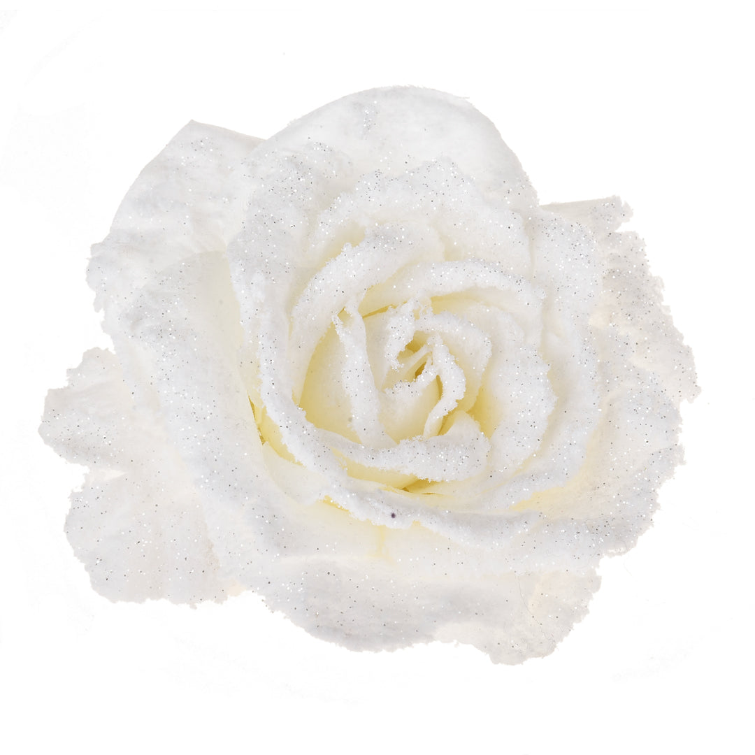 12 Pezzi • Rosa con clip • 15 cm