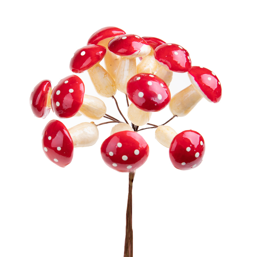 12 Pezzi • Funghetti bosco 144 pezzi • 1 cm