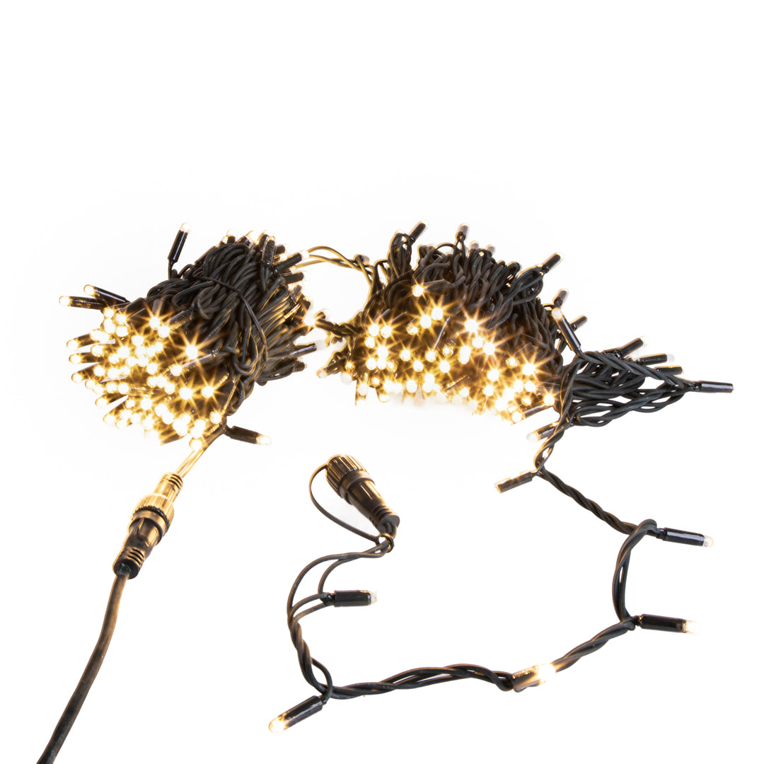 Maxi led 25 mt 250 led con flash est. • H 2500 cm