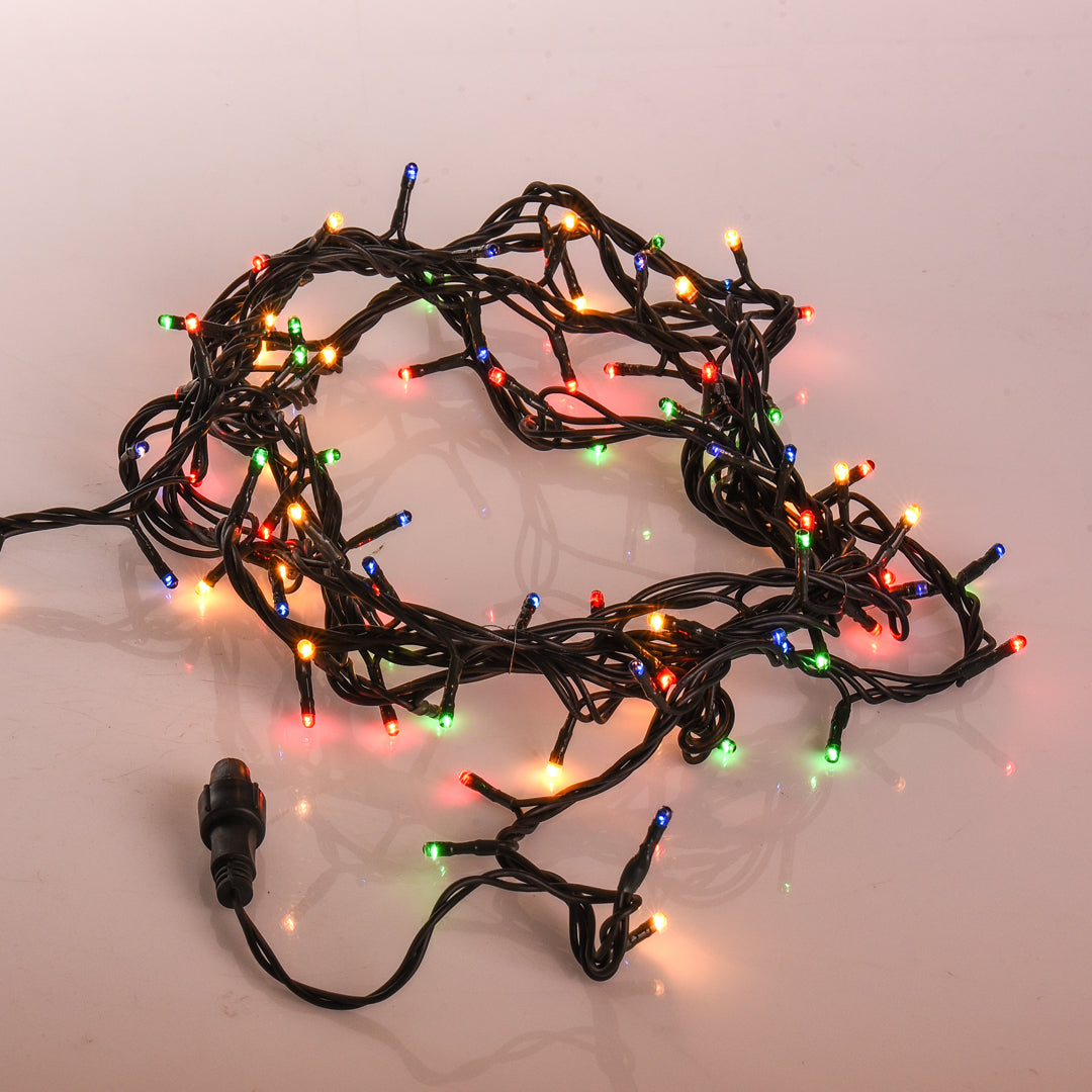 2 Pezzi • Filo 100 mini luci a led fisse uso interno • 5 mt