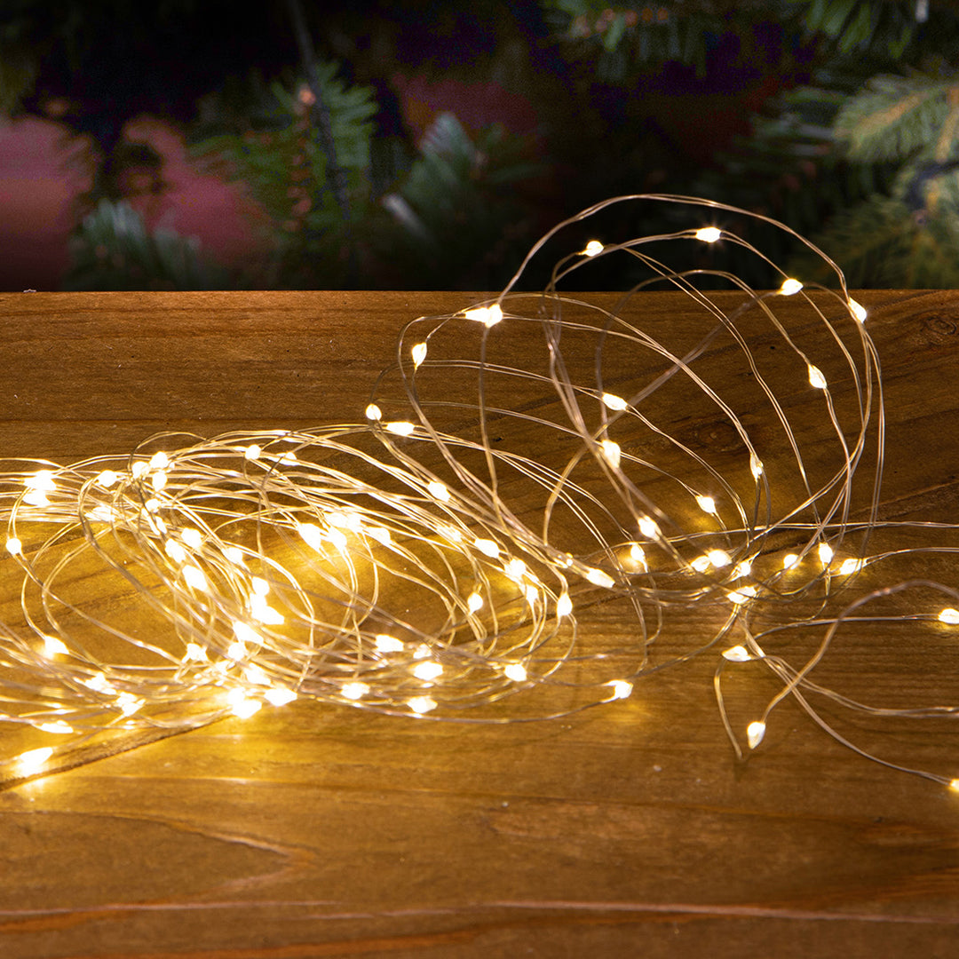 4 Pezzi • Filo 100 mini luci a led uso interno • 10 mt