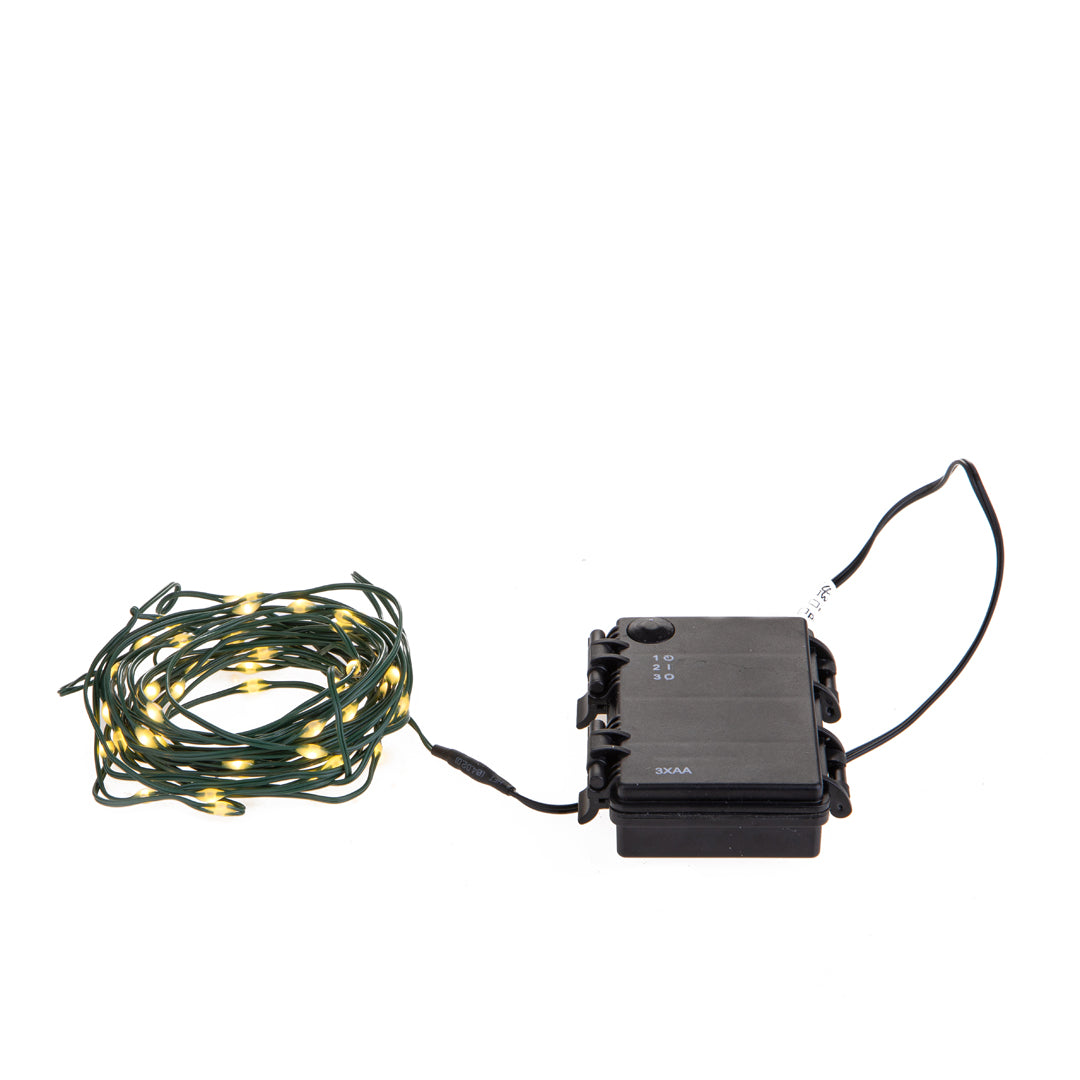 Miniled 5 mt 50 led uso da esterno con batt • H 500 cm