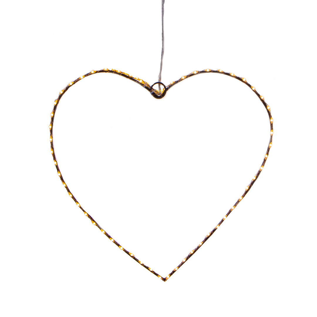 Cuore microled dm uso da esterno • H 20 cm