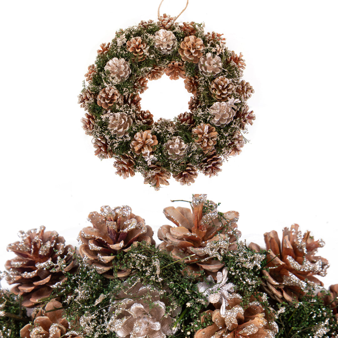 Corona con Pigne Oro • 30 cm