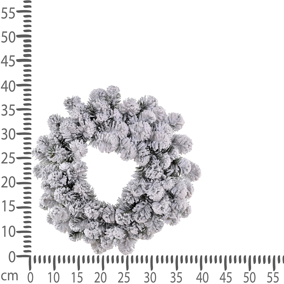 Ghirlanda innevato abetone 43 tips • 40 cm