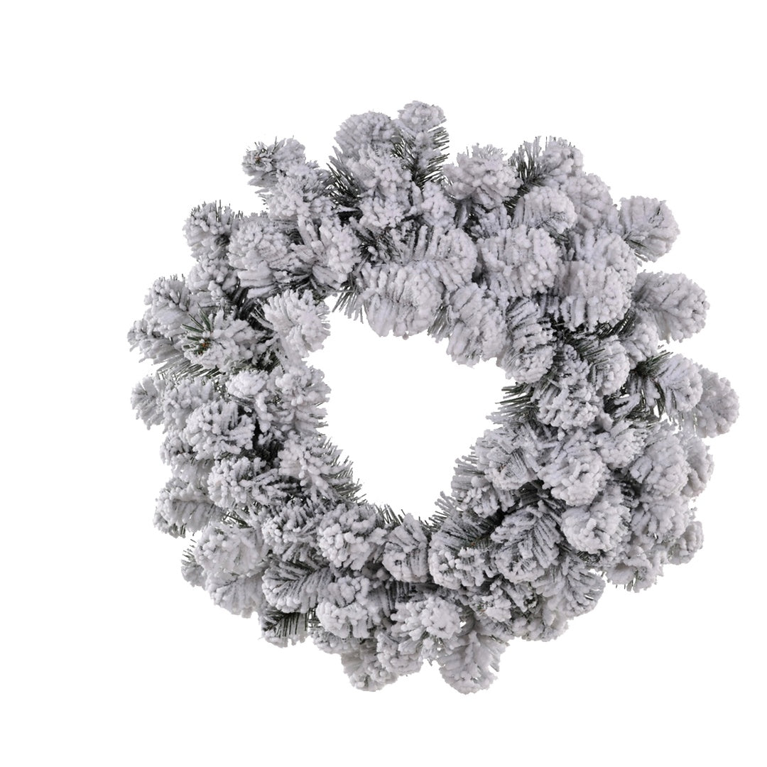 Ghirlanda innevato abetone 43 tips • 40 cm