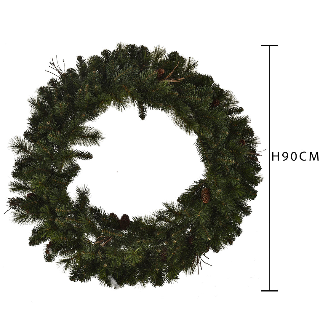 Ghirlanda con pigne 260 tips • 90 cm