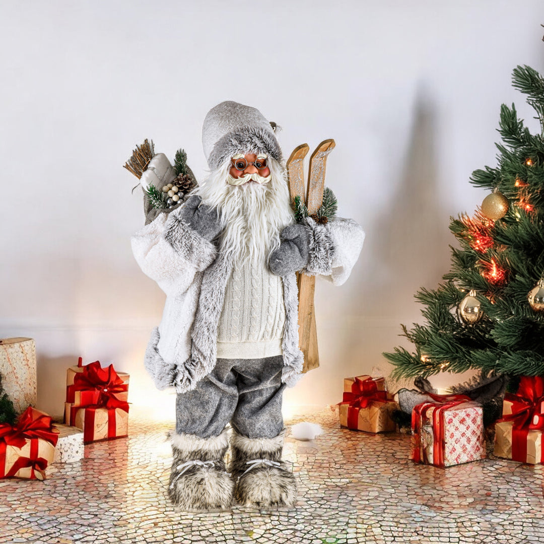 Babbo nat. con sacco doni • H 61 cm
